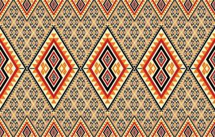 design tradicional padrão geométrico étnico oriental ikat sem costura para fundo, tapete, papel de parede, roupas, embrulho, batik, tecido, padrão colorido, ilustração vetorial. estilo de bordado. vetor