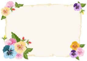 Pansy Color Pattern Background vetor