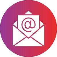 estilo de ícone de e-mail vetor