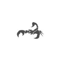 ilustração de design de logotipo de ícone de escorpião vetor