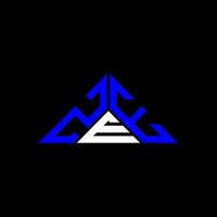 zee letter logo design criativo com gráfico vetorial, zee logotipo simples e moderno em forma de triângulo. vetor