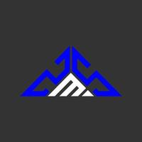 design criativo do logotipo da carta zms com gráfico vetorial, logotipo simples e moderno zms em forma de triângulo. vetor