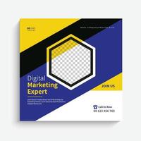 banner de modelo de design de postagem de mídia social de marketing de negócios vetor