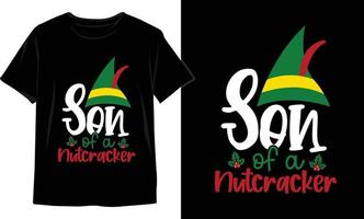 design de camiseta de natal. gráficos vetoriais de natal. design de camiseta vetor