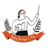 projeto celebração do dia dos professores vetor