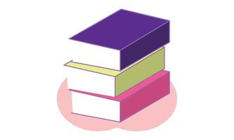 ícone de livro e ilustrações vetoriais, crianças criativas de ícone de livro e ilustração vetorial de tema de ícone de livro. vetor