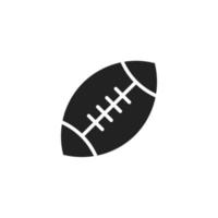 modelo de design de ícone de futebol americano vetor