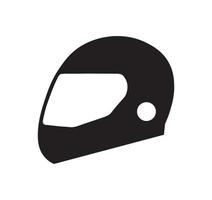 ícone de vetor de capacete de motocicleta.
