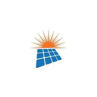 logotipo de design de ilustração vetorial ícone solar vetor