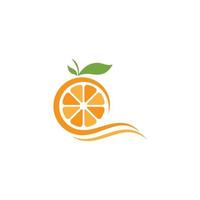 design de logotipo laranja vetor