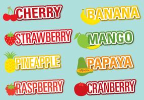 Flavores de frutas vetor