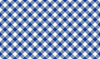 pano de tecido xadrez retrô vintage sem costura padrão de guingão azul vetor