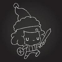 desenho de giz viking festivo vetor