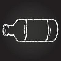 desenho de giz de garrafa de cerveja vetor