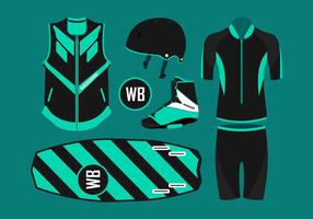 Equipamento de Wakeboard Free Vector