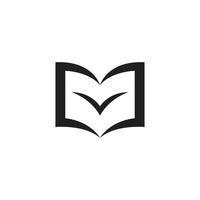 modelo de logotipo de livro vetor