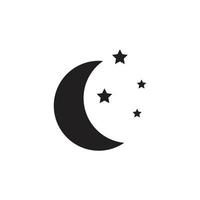 logotipo de ilustração da lua vetor