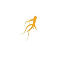 vetor do logotipo do ginseng