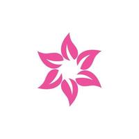 logotipo de flor de plumeria vetor