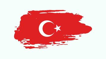 vetor de bandeira de respingo de turquia