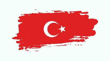 bandeira de turquia abstrata angustiada vetor