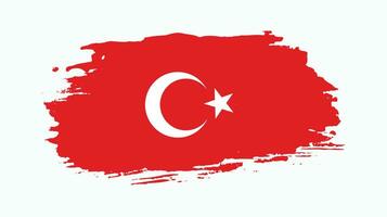 bandeira grunge profissional da turquia vetor