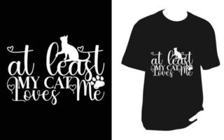 design de camiseta svg de gato vetor