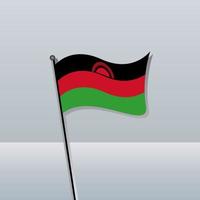 ilustração do modelo de bandeira do malawi vetor