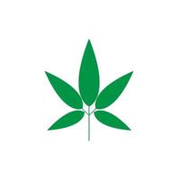 logotipo de maconha vetor