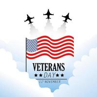 projeto de celebração do dia dos veteranos vetor