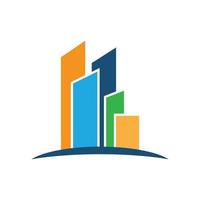 design de logotipo de investimento imobiliário vetor