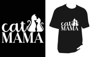 design de camiseta svg de gato vetor