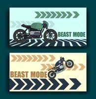 resumo de ilustração de arte vetorial de motocicleta vetor