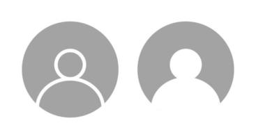 vetor de ícone de perfil de avatar padrão. símbolo de sinal de usuário de mídia social