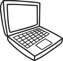 ilustração de laptop desenhado à mão vetor