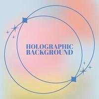 vetor de design de fundo holográfico