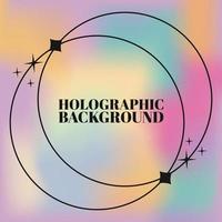plano de fundo de design de vetores de fundo holográfico