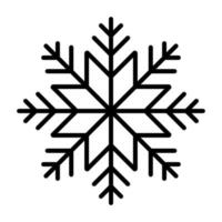 floco de neve. ícone de floco de neve. ícone de floco de neve simples no design de estilo de linha. símbolo de floco de neve de neve. ilustração vetorial vetor