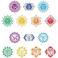 design de vetores de símbolos de chakra