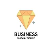 modelo de logotipo de negócios de joias de comércio eletrônico de diamante cor lisa vetor