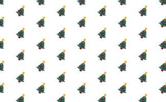 ilustração de fundo de padrão de árvore com tema de feliz natal vetor