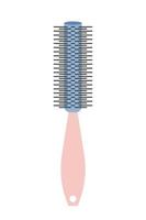 escova de cabelo plana para ilustração vetorial de estilo. pente ferramenta de cabeleireiro isolada vetor