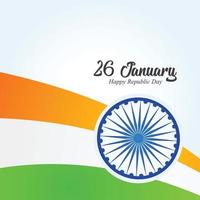 dia da república da índia 26 de janeiro fundo indiano vetor