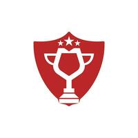 design de logotipo de copo de prêmio. design de ícone de troféu. modelo de logotipo de prêmio vetor