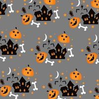 padrão sem costura com halloween perfeito para papel de embrulho vetor