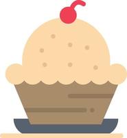 bolo sobremesa muffin doce ação de graças ícone de cor plana vetor modelo de banner