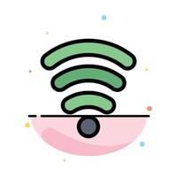 serviços wifi sinalizam modelo de ícone de cor plana abstrata vetor