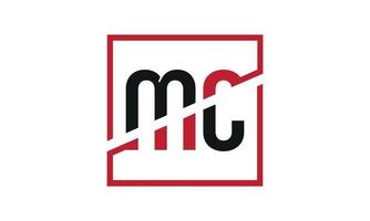 letra mc logo pro vector arquivo pro vector