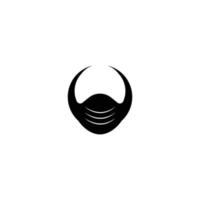 logotipo de máscara saudável vetor