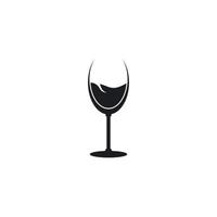 ícone de vinho de vidro vetor